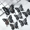 Doble relieve tridimensional mariposa pegamento de pared multicolor opcional para el hogar dormitorio ventana de boda DIY decoración stickers details Picture